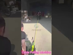 Máquina de puxar cabos de fibra óptica de gasolina para diâmetro de 45 mm