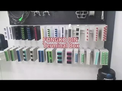 4 núcleo FC DIN Ferroviário Fibra Óptica FTTH Terminal Box Splice Box