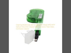 Limpeza Multimodo e Monomodo (inclinado) MPO MTP Optical One-Click Cleaner MPO Connector Fiber Optic Connector Cleaner