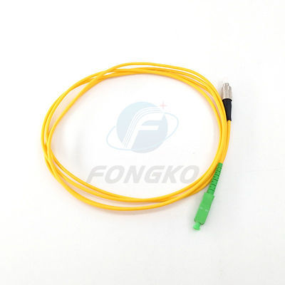 SC de fibra ótica APC FC da ligação em ponte de G652D, cabo de remendo 3m ótico de 2mm 3mm 1m 2m