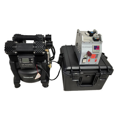 FONGKO Compact Micro Cable Blowing Machine Display Digital Fiber Optic Cable Jetting Machine para Instalação de Micro Duct Telecom