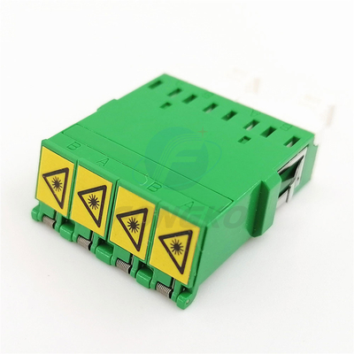 O quadrilátero do Lc Flangeless Shuttered o adaptador ótico do conector do adaptador da fibra ótica da manutenção programada do auto obturador