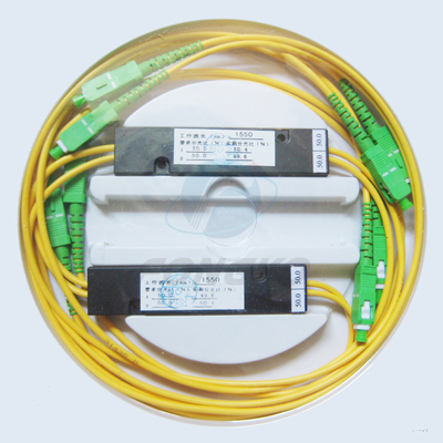 Divisor ótico 1310nm da fibra de alta qualidade do 2:2 SC/APC ou acoplador da relação de 1490nm ou de 1550nm FTTH 2*2 micro FBT