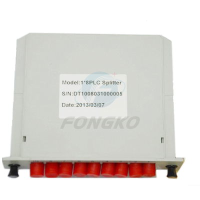 PLC passivo da caixa FC do divisor da fibra ótica de Gpon da montagem em rack 1x8
