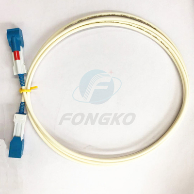 Ligações em ponte simples do obturador do cabo de remendo 3mm da trança do único modo de SC/UPC 2m auto