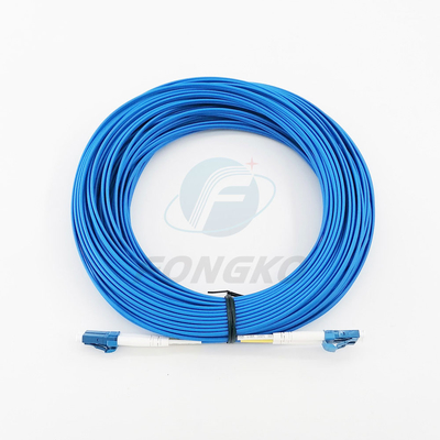 Conector blindado do cabo de remendo LC/UPC-LC/UPC da trança da fibra ótica Singlemode