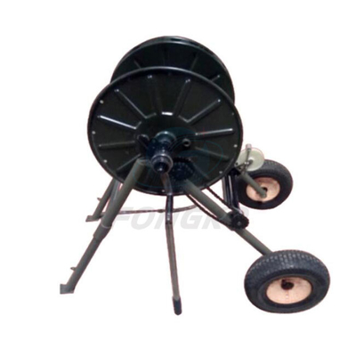 Carretel de fio exterior Dolly Spool Cart On Wheels do cabo do metal de Waterpoof