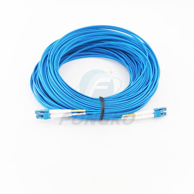 qualidade  3m LC/UPC-LC/UPC Duplex Blue Fiber Optic Armored Patch Cord With Lszh Jacket Fábrica