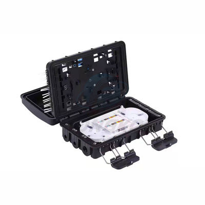qualidade  1x8 Aerial 24 Core Fiber Optic Splice Closure Connection Box For Steel Tube Splitter Fábrica