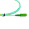 Cabo de remendo Aqua Blue Cable Jumper de Ftth 1.6mm 1M Length Optic Fiber