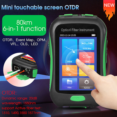 Instrumento de fibra ótica OTDR Live Test ativo 1550nm 20dB 80KM do diodo emissor de luz de OPM VFL OLS