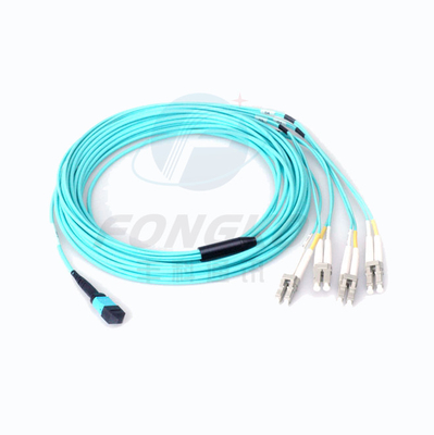 MPO MTP FTTH Fibra Óptica Multimodo Multimodo Homem Fêmea LC-MPO 12 Núcleos