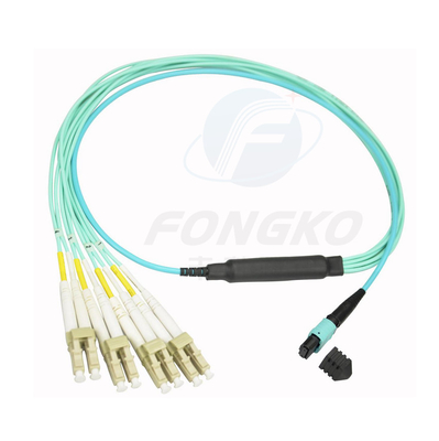 MPO MTP FTTH Fibra Óptica Multimodo Multimodo Homem Fêmea LC-MPO 12 Núcleos