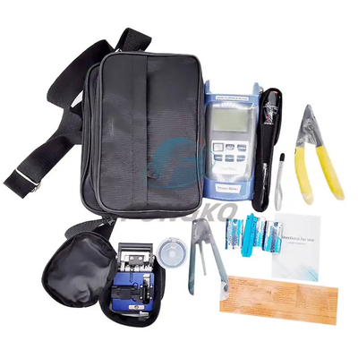 Kit completo de fibra óptica para sistemas FTTX Inclui ferramentas de teste