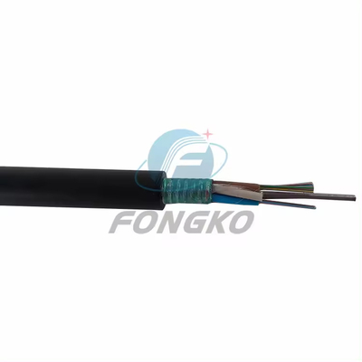Rede externa de cabo de fibra óptica GYTS com 24-72 núcleos e 8,0-10 mm de diâmetro