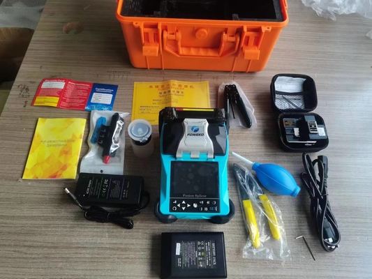 Splicer de fusão de fibra óptica com bateria de 4800 mAh para splicing sem costura de cabos de fibra
