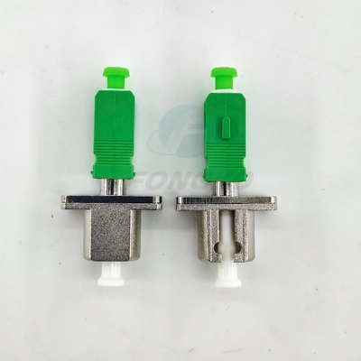 Simplex Simglemode Fibra Óptica Adaptador LC APC - SC APC FTTH macho Adaptador Óptico acoplador de metal