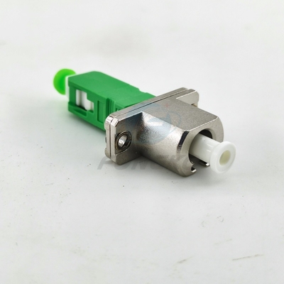 Simplex Simglemode Fibra Óptica Adaptador LC APC - SC APC FTTH macho Adaptador Óptico acoplador de metal