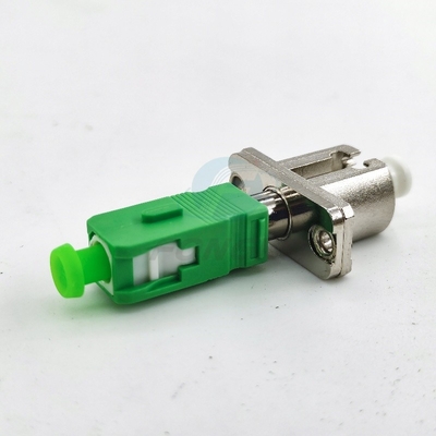 Simplex Simglemode Fibra Óptica Adaptador LC APC - SC APC FTTH macho Adaptador Óptico acoplador de metal