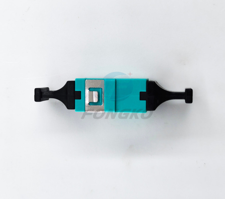 OM3 MPO Adaptador de Fibra Óptica APC UPC FTTH Adaptador Aqua acoplador óptico