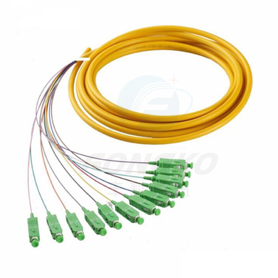 12F FTTH Fibra Óptica Pigtails SC APC UPC SM G.657A1 Fibra Óptica
