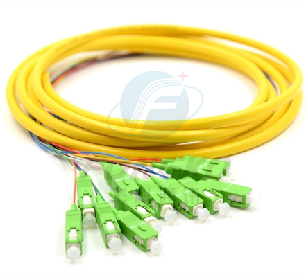 12F FTTH Fibra Óptica Pigtails SC APC UPC SM G.657A1 Fibra Óptica