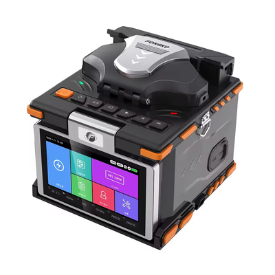 FTTH Fibra Óptica Soldadura Splicing Machine 6 Motores Fusão Fibra Óptica Splicer