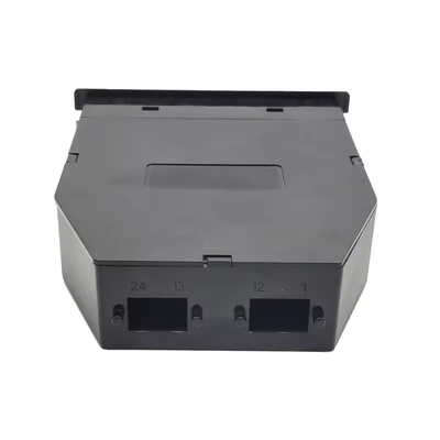 24F Black LC Duplex Multimode MPO MTP Fiber Cassette para 24 portas OM3 OM4 OS2 Patch Panel