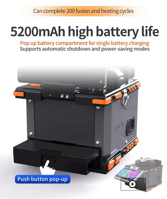 6 Motores Fibra Óptica Fusão Splicer 6S FTTH Fibra Óptica Splicing Machine