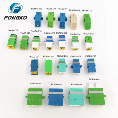 MPO Simplex Fibra Adaptador acoplador óptico sem flange OM3 Fibra Adaptador óptico