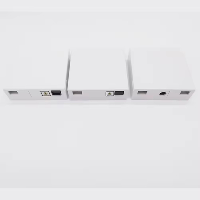 Caixa de terminação de fibra óptica ABS com 2 adaptadores SC de núcleo e pigtails