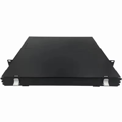 1U 144Core simples caixa de distribuição de fibra óptica patch panel com estrutura de montagem de rack