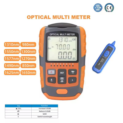 Minímetro de potência óptica para comprimento de onda 800-1700nm e temperatura de funcionamento -10-50C