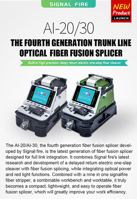 Máquina de emplacamento de fibra óptica VFL OPM AI-10A atualização AI20 AI-30 Splicer de fusão de fibra óptica