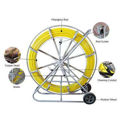 4.5-18mm Fibra de vidro Rodder Fibra Óptica Máquina de puxar cabo Fibra Óptica