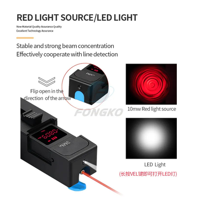 Teste de fibra óptica 10 km Fonte de luz vermelha Luz LED Máquina All-in-one Instrumento de identificação de sinal de fibra