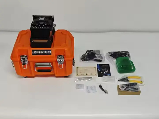 6 Motores Fusão de Fibra Óptica Splicer Ftth Fibra Óptica Splicing Machine