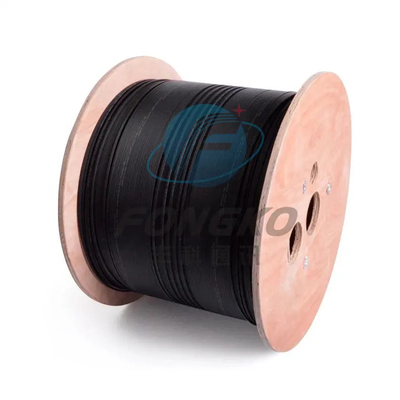 Outdoor GJYXFCH 2*5mm FTTH Reel Drum Fiber Drop Cable LSZH Cable de Fibra Óptica Autossustentável
