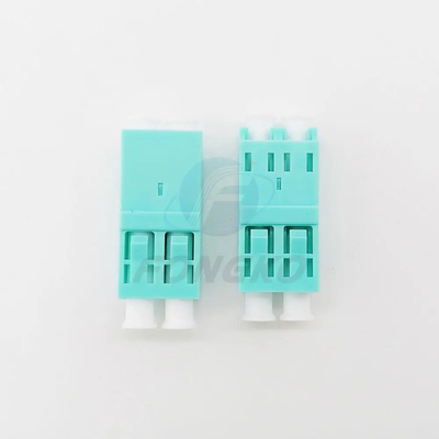 OM3 acoplador plástico LC para LC adaptadores duplex adaptador de conector de fibra óptica