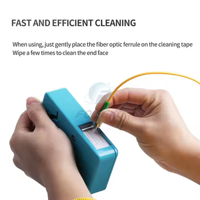 Caixa de ligação de fibra óptica 500x Caixa de limpeza de cassete Caixa de limpeza de fibra óptica