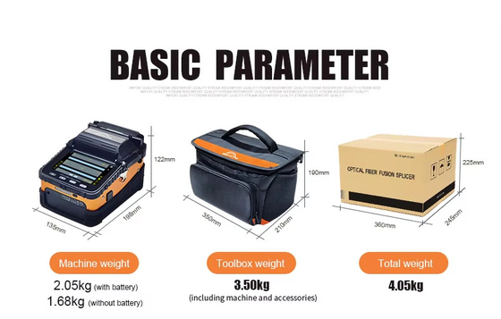 AI-5 4 motores fibra óptica fusão splicer splicer de fusão automática fibra óptica fusão splicer