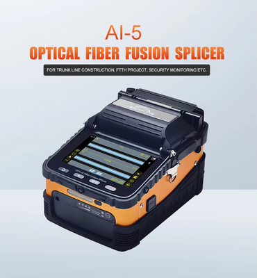 AI-5 4 motores fibra óptica fusão splicer splicer de fusão automática fibra óptica fusão splicer