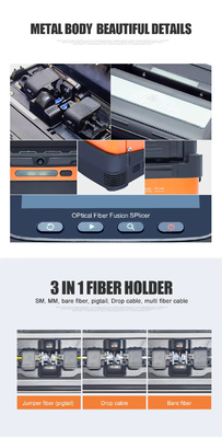 AI-5 4 motores fibra óptica fusão splicer splicer de fusão automática fibra óptica fusão splicer