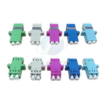Fábrica FTTH água azul LCD adaptador duplex acoplador flange duplex LCD adaptador de fibra óptica