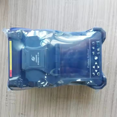 FTTH Soldagem Splicer Fibra Óptica Fusão Splicer Kit Com 7s Linguagem Azul Escuro 2 Línguas Chinês/Endlish