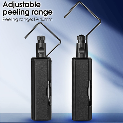 FONGKO 19-40mm ou 4,5-29mm Ferramenta redonda de corte de cabos Longitudinal Transversal Slitter de jaqueta de cabo de dupla utilização