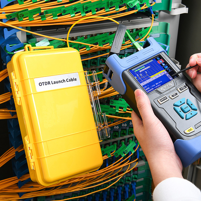 Linha de Extensão de Cabo de Fibra Óptica FONGKO SC/APC-SC/APC SM 150M 300M 500M 1KM 2KM Cordão de Extensão de Teste OTDR Caixa de Cabo de Lançamento OTDR