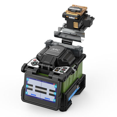 FONGKO Seis motores núcleo para núcleo tronco Fusão de fibra óptica Splicer Full Automatic Inteligente Fibra FTTH máquina de solda