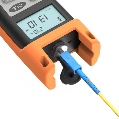 Medidor de potência óptica de alta precisão Medidor de alcance de medida Medidor de potência KLS-25 com medidor de potência de fibra óptica FTTH VFL OPM