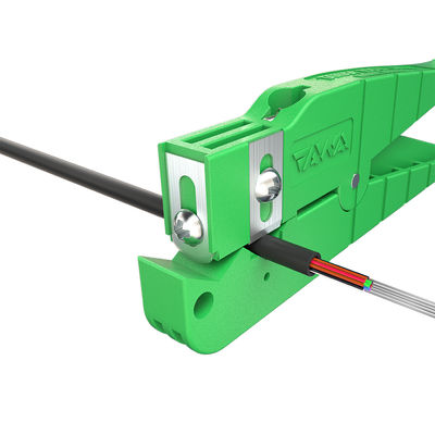 Alicate Decapador de Cabo Coaxial FONGKO 45-164 para Decapar Fios Verde Diâmetro do Cabo 6,4mm a 14,3mm